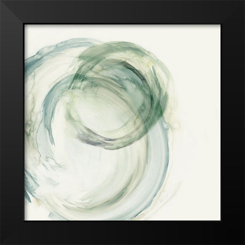 New Circle  Black Modern Wood Framed Art Print by Peal, Emma