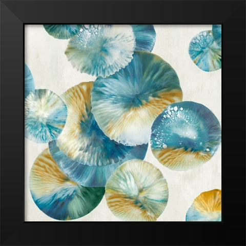 Cosmic Symphony Black Modern Wood Framed Art Print by Peal, Emma