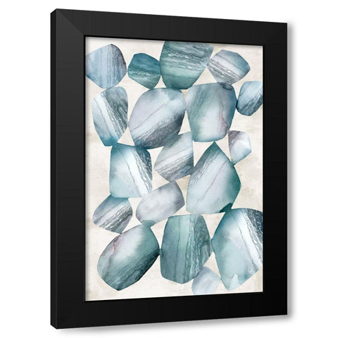 Rhythmic Movements Black Modern Wood Framed Art Print with Double Matting by Peal, Emma