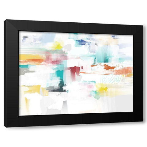 Spicy White I Black Modern Wood Framed Art Print with Double Matting by Auda, Christine