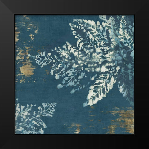 Fern Tye Dye I  Black Modern Wood Framed Art Print by Black, Alex