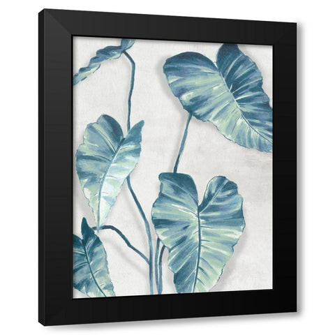 Blue Tropics  Black Modern Wood Framed Art Print by Black, Alex