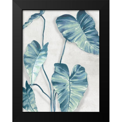 Blue Tropics  Black Modern Wood Framed Art Print by Black, Alex