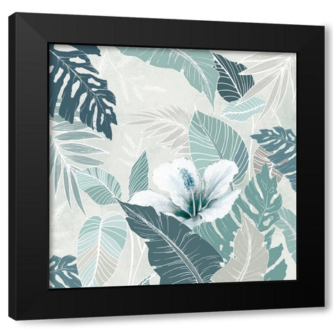 Teal Tropics I  Black Modern Wood Framed Art Print by Black, Alex