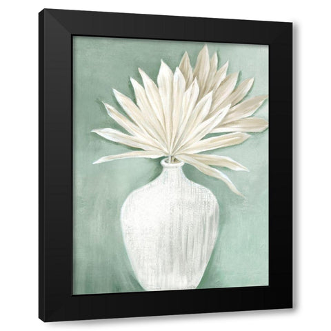 Sandy Boho Dry Palms I  Black Modern Wood Framed Art Print by Black, Alex