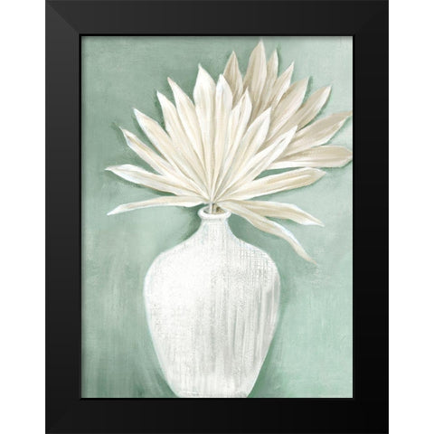 Sandy Boho Dry Palms I  Black Modern Wood Framed Art Print by Black, Alex