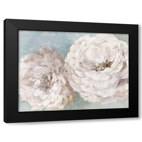 Enchanting Peonies Black Modern Wood Framed Art Print with Double Matting by Black, Alex