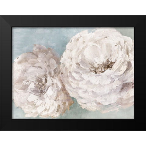 Enchanting Peonies Black Modern Wood Framed Art Print by Black, Alex