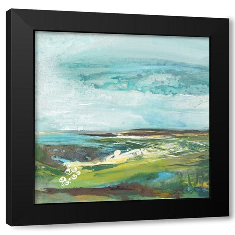 Marsh Black Modern Wood Framed Art Print with Double Matting by Hove, Beth