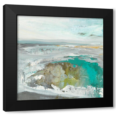 Ocean II Black Modern Wood Framed Art Print by Rowan, Grace