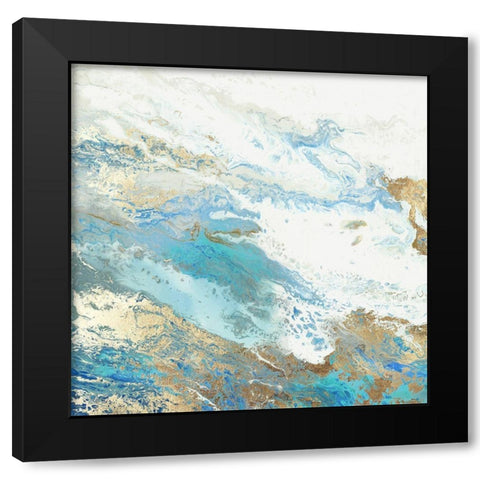 Intro Blue  I  Black Modern Wood Framed Art Print by Rowan, Grace