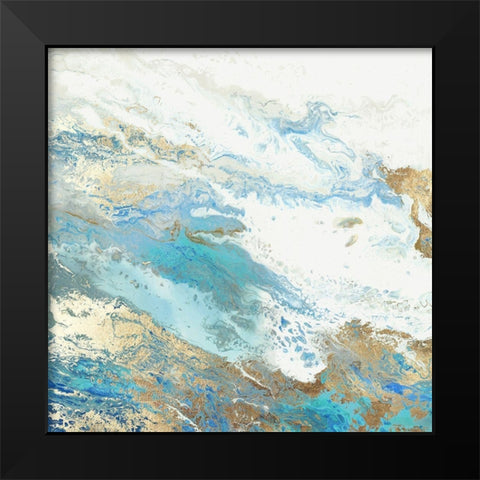 Intro Blue  I  Black Modern Wood Framed Art Print by Rowan, Grace
