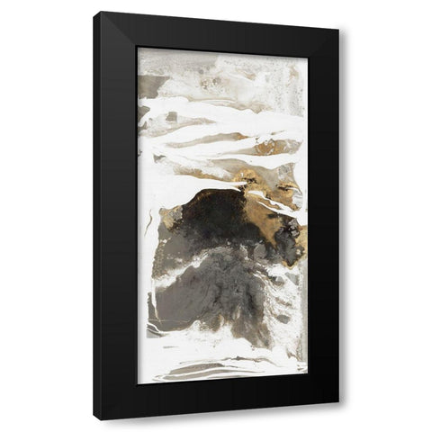 Momento I Black Modern Wood Framed Art Print with Double Matting by PI Studio