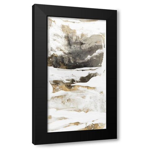 Momento II Black Modern Wood Framed Art Print with Double Matting by PI Studio