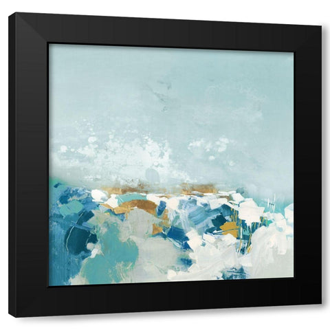 Sea Pebbles  Black Modern Wood Framed Art Print with Double Matting by Rowan, Grace