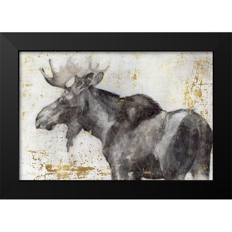 Alces Trail II Black Modern Wood Framed Art Print by Hawksley, Beverley