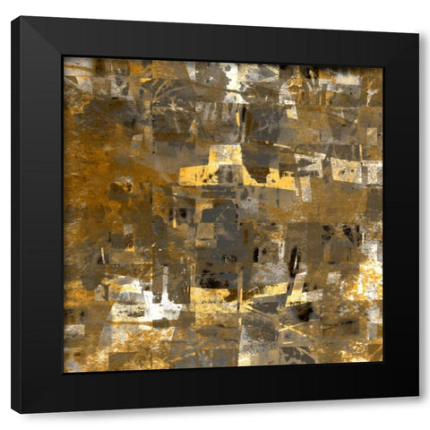 City on the Hill Black Modern Wood Framed Art Print by Bingham, John