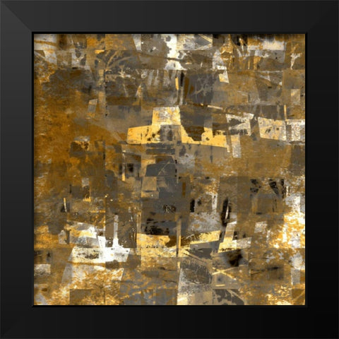 City on the Hill Black Modern Wood Framed Art Print by Bingham, John