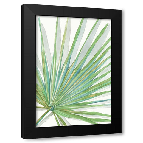 Palma Ventaglio Black Modern Wood Framed Art Print with Double Matting by Errico and Slyp