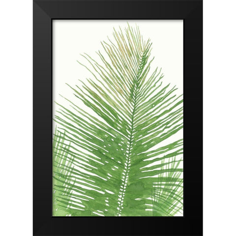 Palma da Cocco Black Modern Wood Framed Art Print by Errico and Slyp
