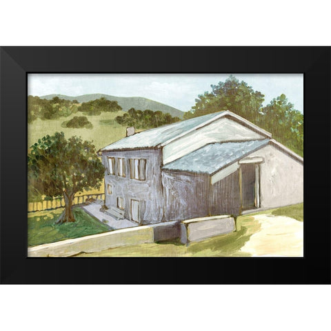 Country Home I  Black Modern Wood Framed Art Print by Errico and Slyp