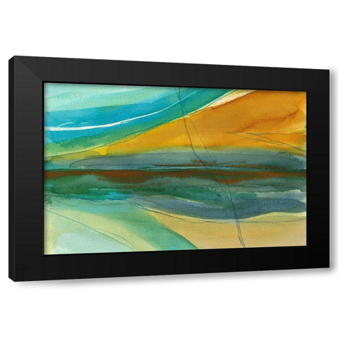 Mandato  Black Modern Wood Framed Art Print by Errico and Slyp