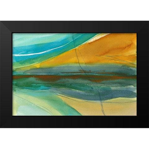 Mandato  Black Modern Wood Framed Art Print by Errico and Slyp