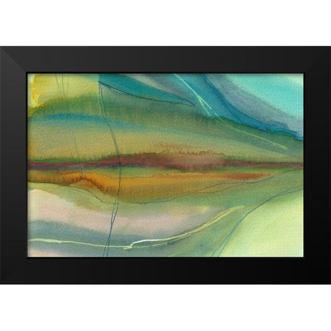 Trovato  Black Modern Wood Framed Art Print by Errico and Slyp