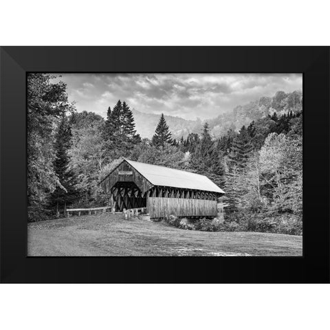 Bennett Bridge Black Modern Wood Framed Art Print by Berk