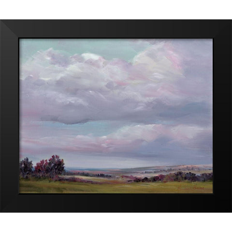 In the Clouds Black Modern Wood Framed Art Print by Broome, Marianne