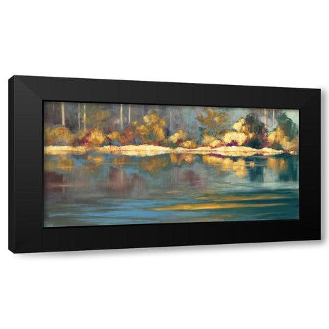 Lake Impressions II Black Modern Wood Framed Art Print by Broome, Marianne