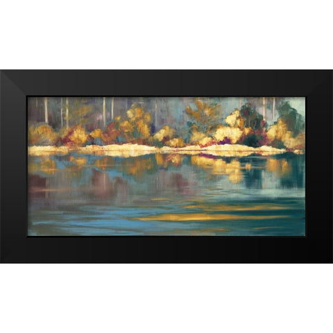 Lake Impressions II Black Modern Wood Framed Art Print by Broome, Marianne