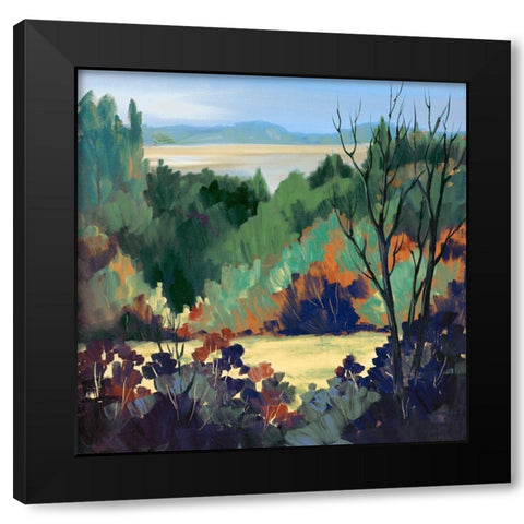 Fall Personality Black Modern Wood Framed Art Print with Double Matting by Broome, Marianne