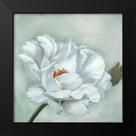 Precious Peony I Black Modern Wood Framed Art Print by Broome, Marianne
