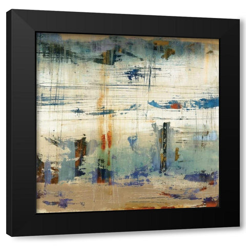 Torn I Black Modern Wood Framed Art Print with Double Matting by Bradley, Tim