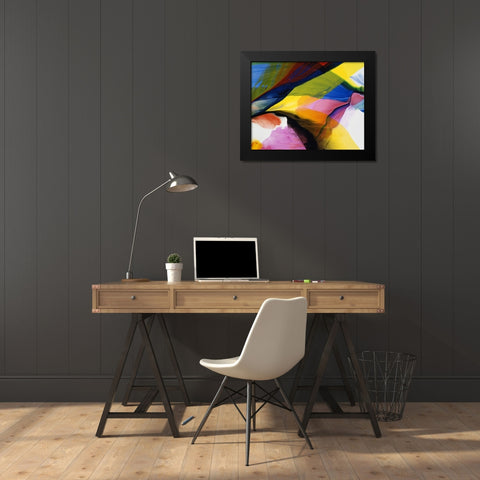 Stop and Smell the Roses Black Modern Wood Framed Art Print by Ridgeway, Bette