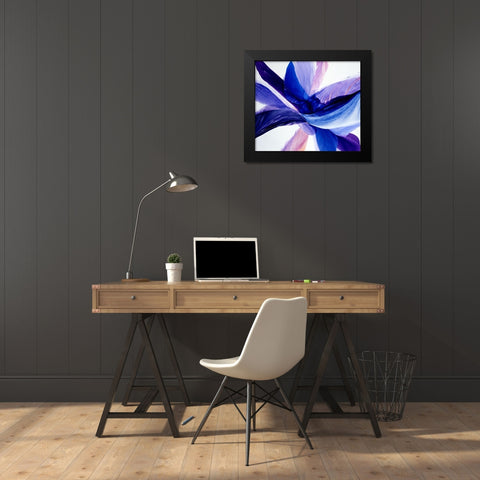 Convergence Black Modern Wood Framed Art Print by Ridgeway, Bette