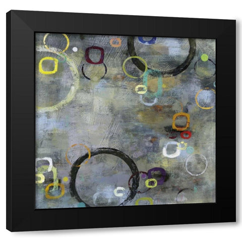 Binary I Black Modern Wood Framed Art Print with Double Matting by Dolce, Carmen