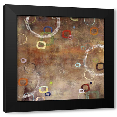 Binary II Black Modern Wood Framed Art Print with Double Matting by Dolce, Carmen