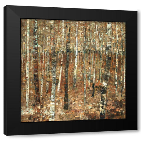 Fall Forest Black Modern Wood Framed Art Print with Double Matting by Delton, Carmen