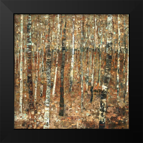 Fall Forest Black Modern Wood Framed Art Print by Delton, Carmen