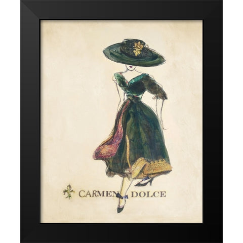 Glamour Collection II Black Modern Wood Framed Art Print by Dolce, Carmen