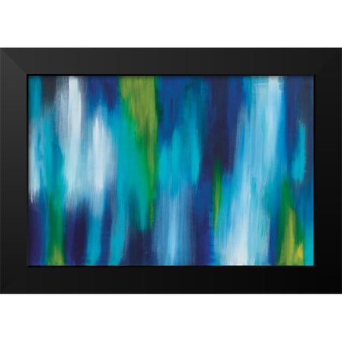 Aquos Black Modern Wood Framed Art Print by Soccio, Christine