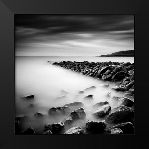 Clavells Black Modern Wood Framed Art Print by Cherry, Rob