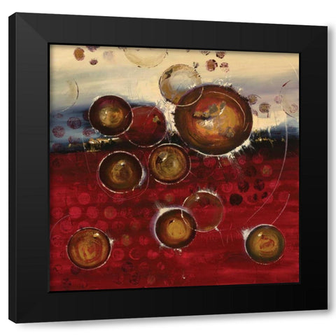Luminous Night Black Modern Wood Framed Art Print by Ligeros, Cynthia
