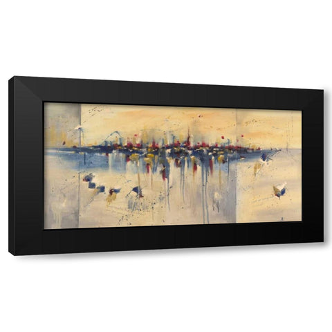 Charade of Desire Black Modern Wood Framed Art Print with Double Matting by Ligeros, Cynthia