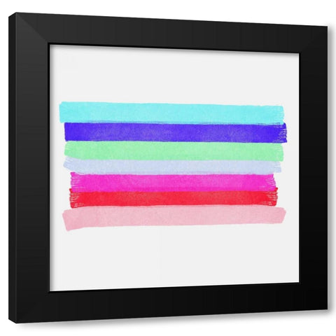 Linear Illusions II Black Modern Wood Framed Art Print by Essue, Christina