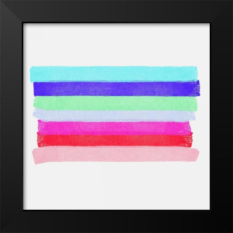 Linear Illusions II Black Modern Wood Framed Art Print by Essue, Christina