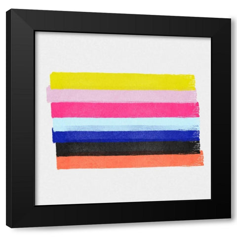 Linear Illusions III Black Modern Wood Framed Art Print by Essue, Christina