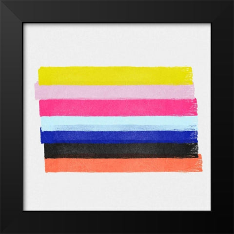 Linear Illusions III Black Modern Wood Framed Art Print by Essue, Christina